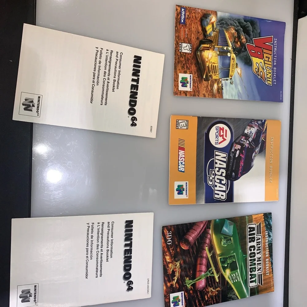 Nintendo 64 video game and manuals bundle